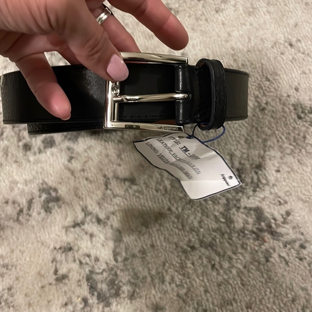 NWT scappino mens leather belt